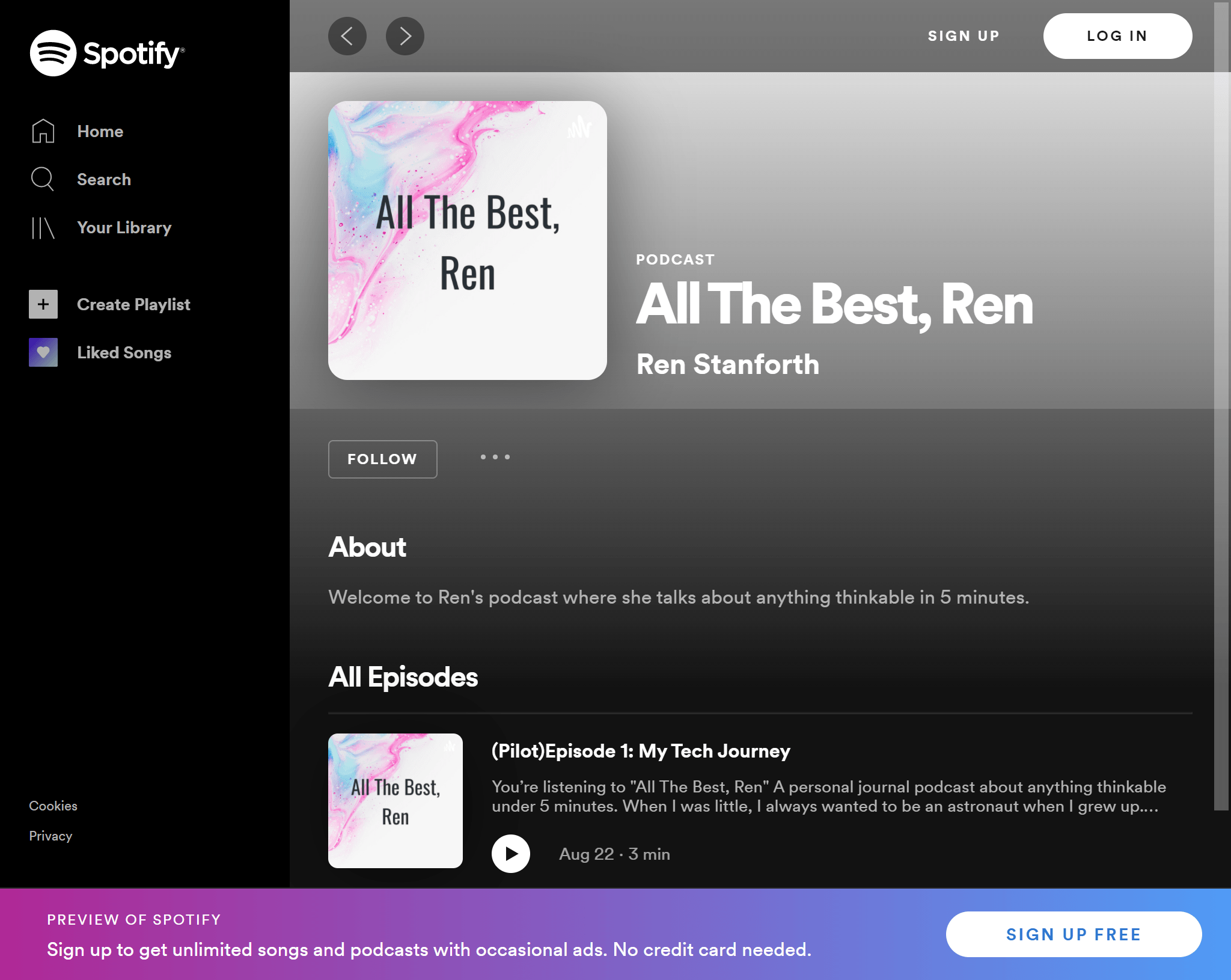 All The Best, Ren Podcast